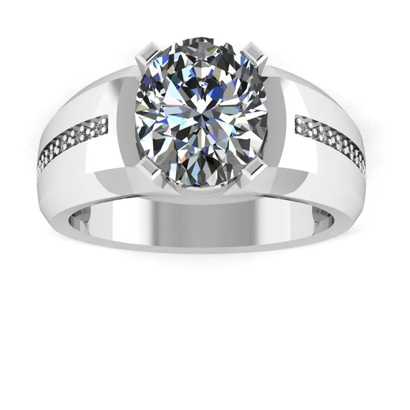 Men's Diamond Band 2 ct Lab Grown Wedding Ring GR20244 HEERA DIAMONDS