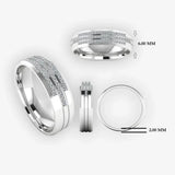 Men's Diamond Wedding Ring DW34 Heera Diamonds HEERA DIAMONDS