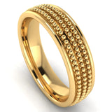 Men's Pattern Band Wedding Ring  WP33 HEERA DIAMONDS