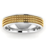 Men's Pattern Band Wedding Ring  WP33 HEERA DIAMONDS