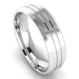 Men's Pattern Band Wedding Ring WP34 HEERA DIAMONDS