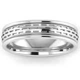 Men's Pattern Band Wedding Ring  WP39 HEERA DIAMONDS