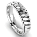 Men's Pattern Band Wedding Ring  WP44 HEERA DIAMONDS