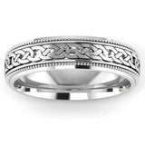 Men's Pattern Band Wedding Ring  WP45 HEERA DIAMONDS