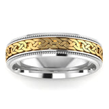 Men's Pattern Band Wedding Ring  WP45 HEERA DIAMONDS