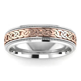 Men's Pattern Band Wedding Ring  WP45 HEERA DIAMONDS