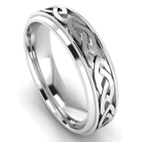 Men's Pattern Band Wedding Ring  WP46 HEERA DIAMONDS