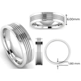 Men's Pattern Band Wedding Ring WP51 HEERA DIAMONDS