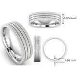 Men's Pattern Band Wedding Ring  WP64 HEERA DIAMONDS