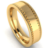 Men's Pattern Band Wedding Ring WP68 HEERA DIAMONDS