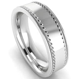 Men's Pattern Band Wedding Ring WP68 HEERA DIAMONDS