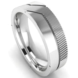 Men's Pattern Band Wedding Ring WP73 HEERA DIAMONDS