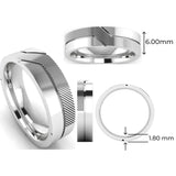 Men's Pattern Band Wedding Ring WP73 HEERA DIAMONDS