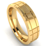 Men's Pattern Band Wedding Ring  WP75 HEERA DIAMONDS