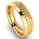 Men's Pattern Band Wedding Ring WP76 HEERA DIAMONDS