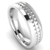 Men's Pattern Band Wedding Ring WP76 HEERA DIAMONDS