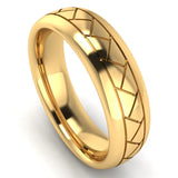 Men's Pattern Band Wedding Ring WP77 HEERA DIAMONDS