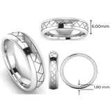 Men's Pattern Band Wedding Ring WP77 HEERA DIAMONDS