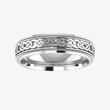 Men's Pattern Wedding Ring  WP45 HEERA DIAMONDS
