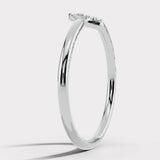 "Mina" Dainty U Shaped 0.10ct Diamond Eternity Ring ET56