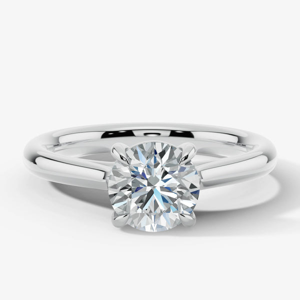 "Mirabel" Round Brilliant Solitaire Diamond Engagement Ring SSRB42 HEERA DIAMONDS