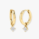 "Misha" 0.34 CT Diamond Drop & Trilogy Earrings