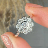 "Monviera" 0.70 Carat Round Cut Natural Diamond Engagement Ring MDR4460