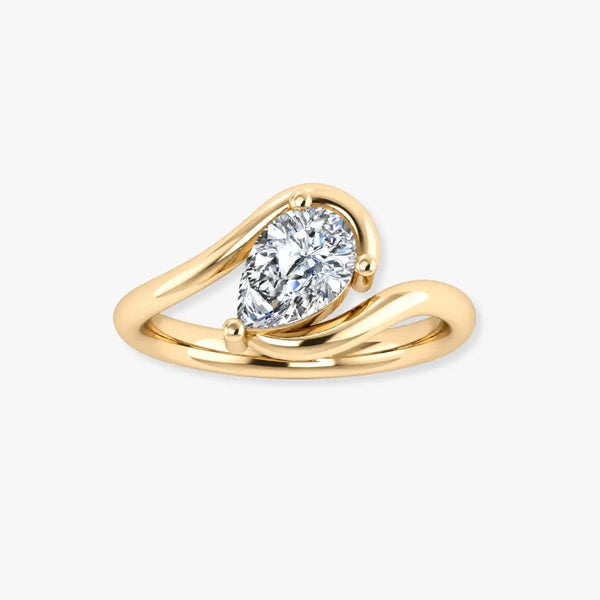 "Mystic" Solitaire 2 Carat Pear Shape Engagement Ring SSPS04
