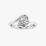 "Mystic" Solitaire 2 Carat Pear Shape Engagement Ring SSPS04