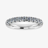 Natural Diamond Micro Set Eternity Band Wedding Ring MRB