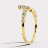 "Nile" 0.70ct Round Brilliant Cut Diamonds Shaped Eternity Ring ET23