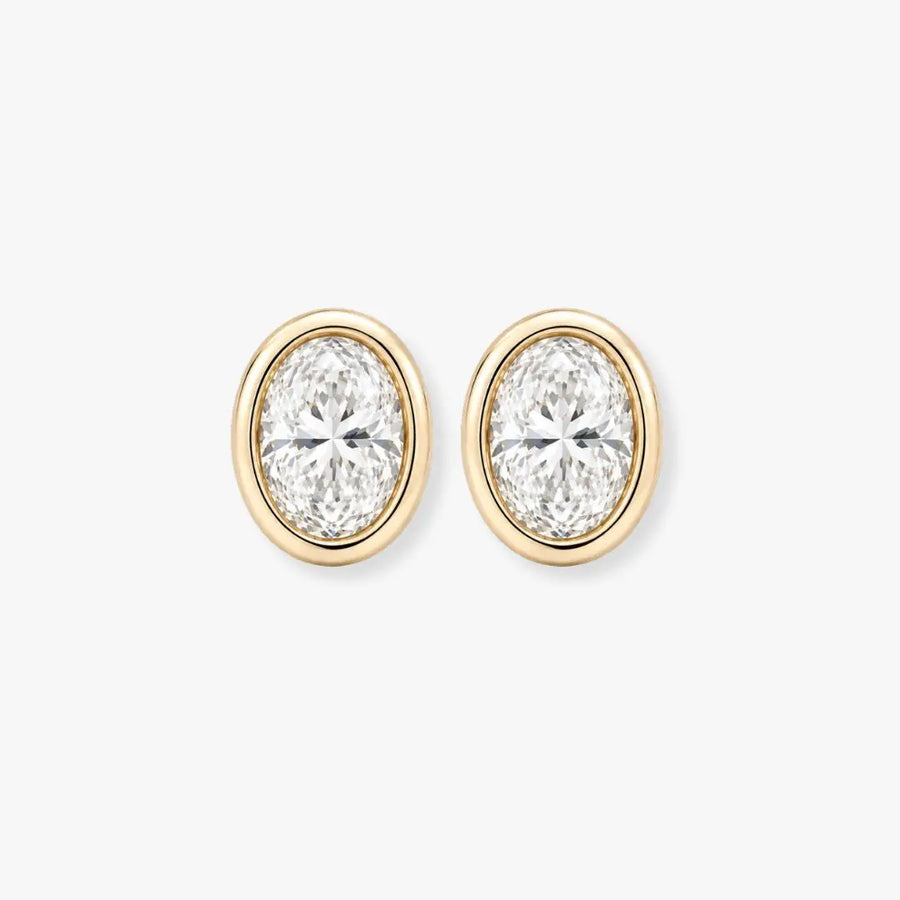 "Nora" 2 CT Solitaire Diamond Earrings HEERA DIAMONDS