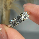 "Noraya" 1.5 Carat Round Cut Trilogy Lab Grown Diamond Engagement Ring HR1949 HEERA DIAMONDS
