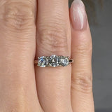 "Noraya" 1.5 Carat Round Cut Trilogy Lab Grown Diamond Engagement Ring HR1949 HEERA DIAMONDS