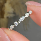"Norvella" 0.39 Carat Lab Grown Diamond Half Eternity Ring HLR463 HEERA DIAMONDS