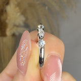 "Norvella" 0.39 Carat Lab Grown Diamond Half Eternity Ring HLR463