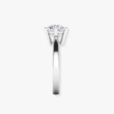 "Nove" 0.55 Carat  Round Cut Natural Diamond Solitaire Engagement Ring MDR3644