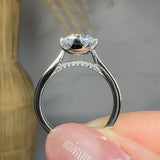 "Nyrelle" 1.5 Carat Round Cut Natural Solitaire Diamond Engagement Ring HLR560