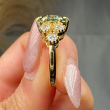 "Nyvra" Fancy Vivid Green 2.5 Carat Round Cut Lab Grown Diamond Engagement Ring HLR631 HEERA DIAMONDS