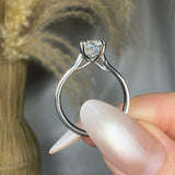 "Nyxen" 1.21 Carat Round Cut Solitaire Lab Grown Diamond Engagement Ring HLR558 HEERA DIAMONDS
