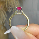 "Nyzor" Pink 1.04 Carat Oval Cut Natural Diamond Shoulder Engagement Ring HM456 HEERA DIAMONDS
