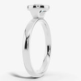 "Oliana" Round Cut 2 Carat Solitaire in Bezel Platinum Engagement Ring SSRB21 HEERA DIAMONDS