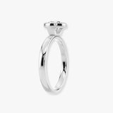 "Oliana" Round Cut 2 Carat Solitaire in Bezel Platinum Engagement Ring SSRB21