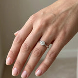 "Oliana" Round Cut 2 Carat Solitaire in Bezel Platinum Engagement Ring SSRB21