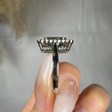 "Olmira" Green 1.4 Carat Emerald Cut Natural Diamond Engagement Ring HR909 HEERA DIAMONDS