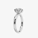 "Olyra" 1 Carat Oval Cut Diamond Hidden Under Halo Engagement Ring UHOC01