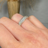 "Olyvette" 0.98 Carat Round Cut Natural Diamond Half Eternity Ring MDR2837