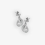 Orbit Drop Earrings Hot Diamonds