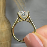 "Orin" 3.4 Carat Princess Cut Solitaire Lab Grown Diamond Engagement Ring HM1726 HEERA DIAMONDS