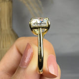 "Orin" 3.4 Carat Princess Cut Solitaire Lab Grown Diamond Engagement Ring HM1726 HEERA DIAMONDS